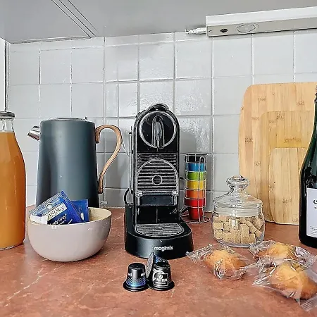 펜션 Les Volets Bleus-charmante Maison Entierement Equipee Face A La Pour 2 A 6 Personnes Bernières-sur-Mer